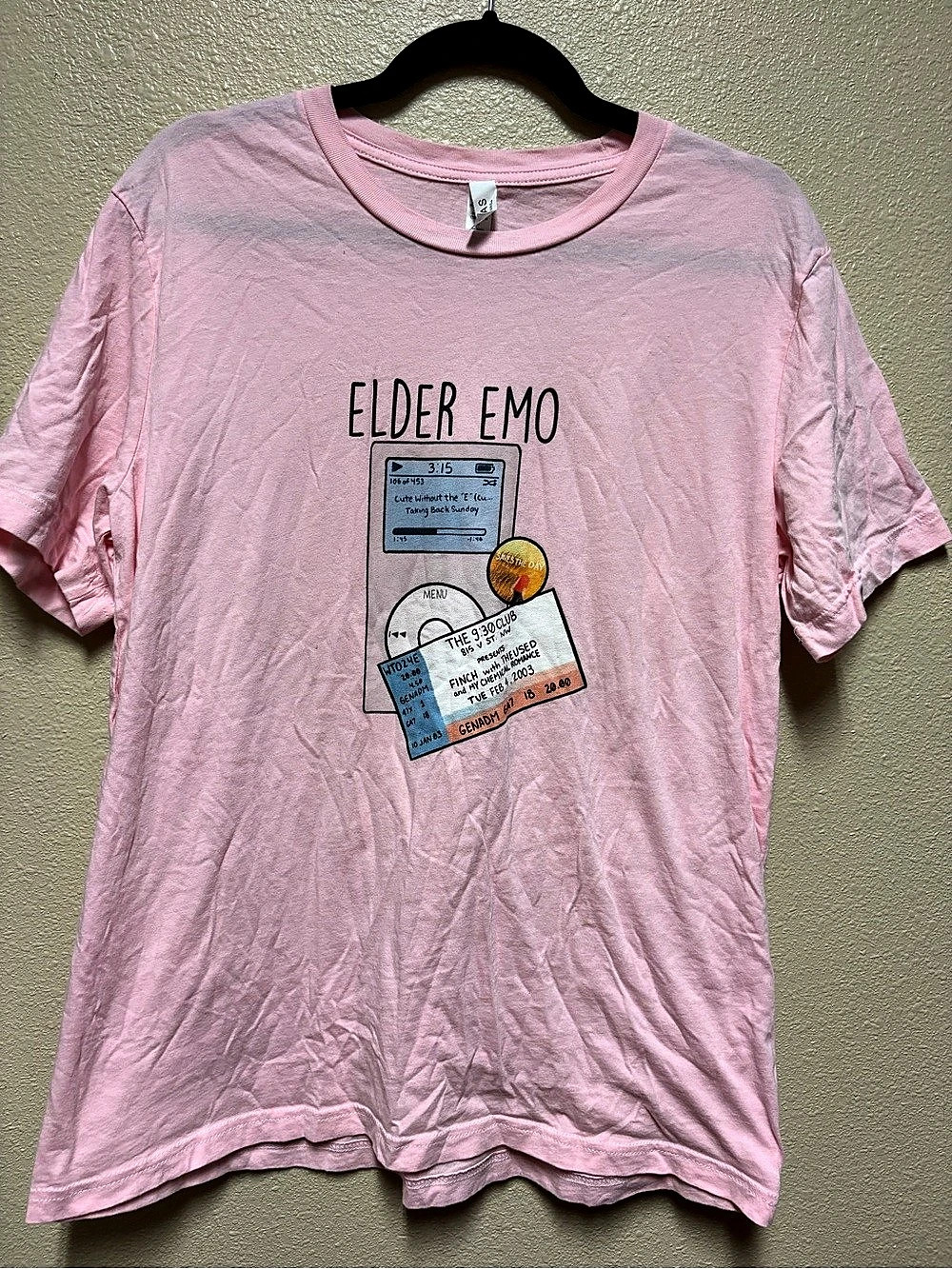 Canvas Elder Emo Graphic Tee in Pink Size G